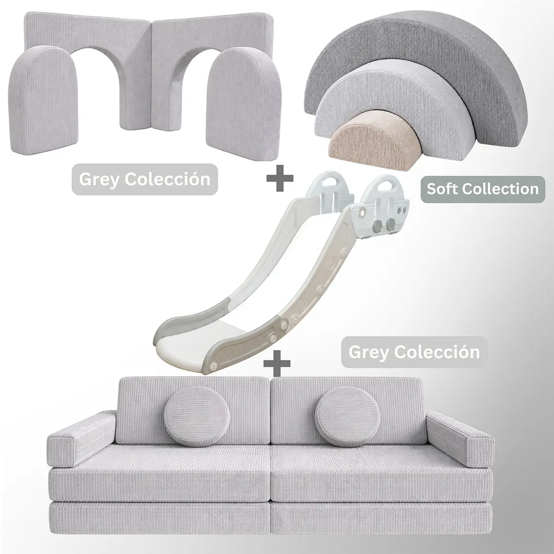 Pack de Regalo Plaza en Casa Sillón Blokid +  Arkid + Puerta + Resbalín Tobo 18