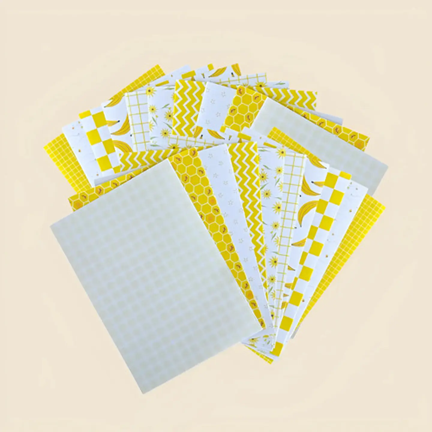 20 Papeles Scrapbook, Junk Journal, Papelería Amarillo 5