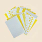 20 Papeles Scrapbook, Junk Journal, Papelería Amarillo - Miniatura 5