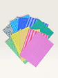 10 Papeles Autoadhesivos Varios Colores Vol 1 Para Scrapbook - Miniatura 1