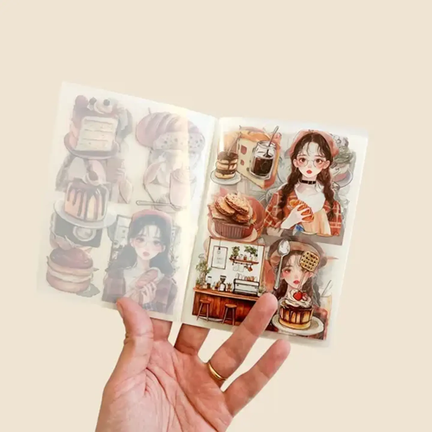 Libro De Stickers 20 Hojas De 15x10cm Junk Journal , Scrapbo 3