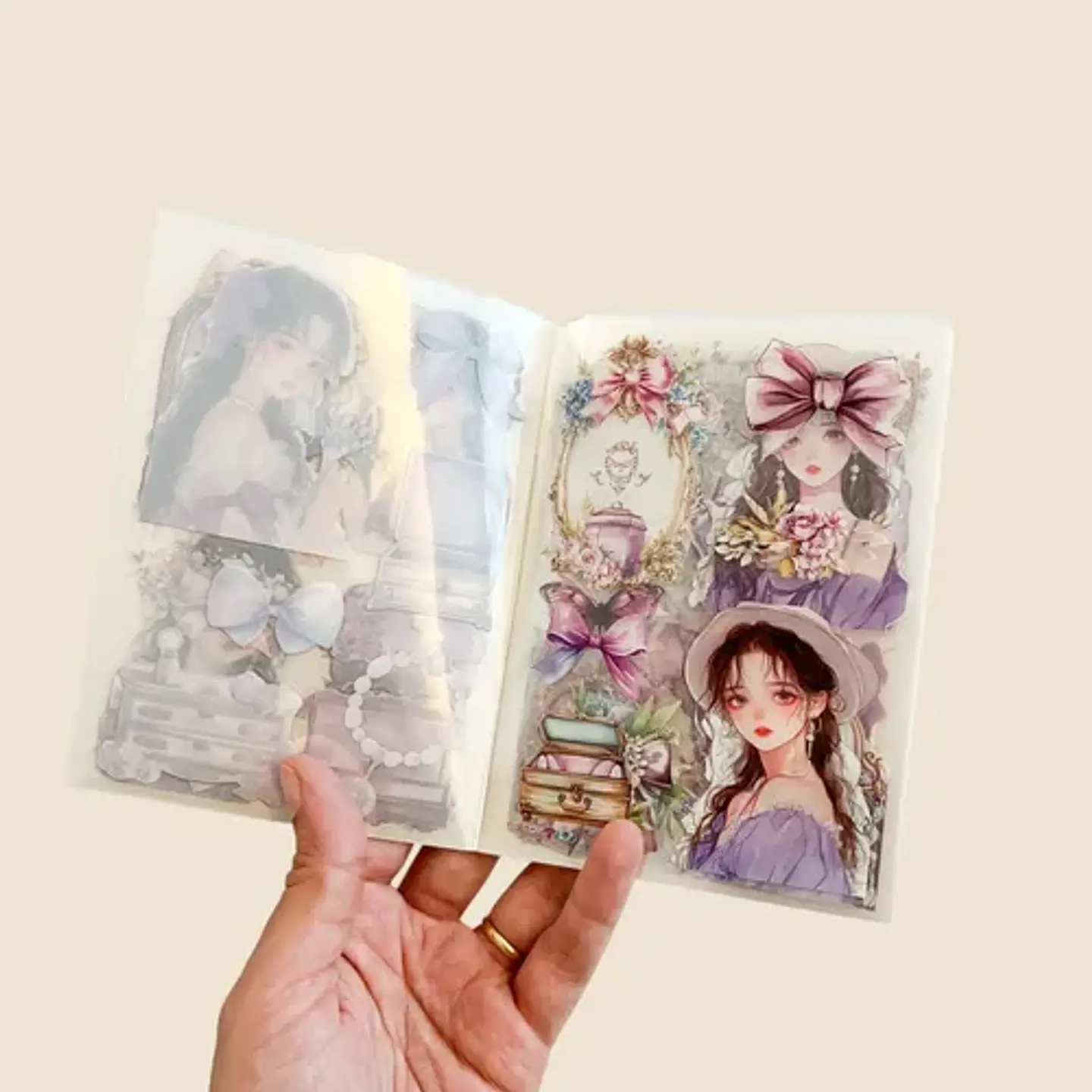 Libro De Stickers 20 Hojas De 15x10cm Junk Journal , Scrapbo 7