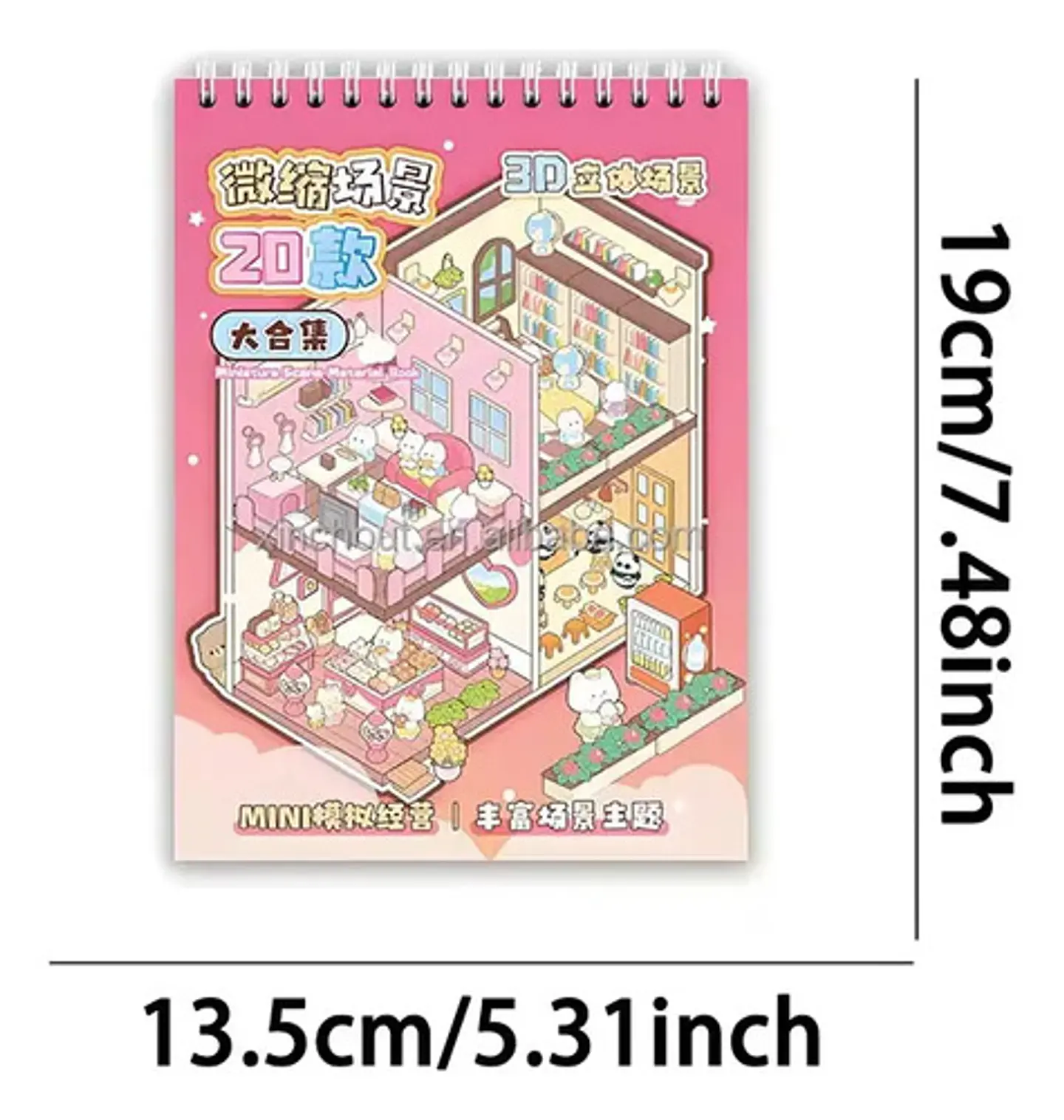 Stickers Libro Escenas Kawaii Pegatinas 2