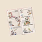 4 Láminas Stickers Pegatinas Perritos Y Gatitos Junk Journal - Miniatura 16