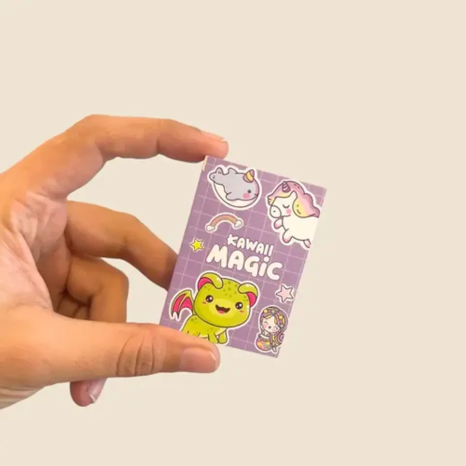 Libros De Sticker Kawaii 1 Unidad +70 Páginas De Pegatinas 15