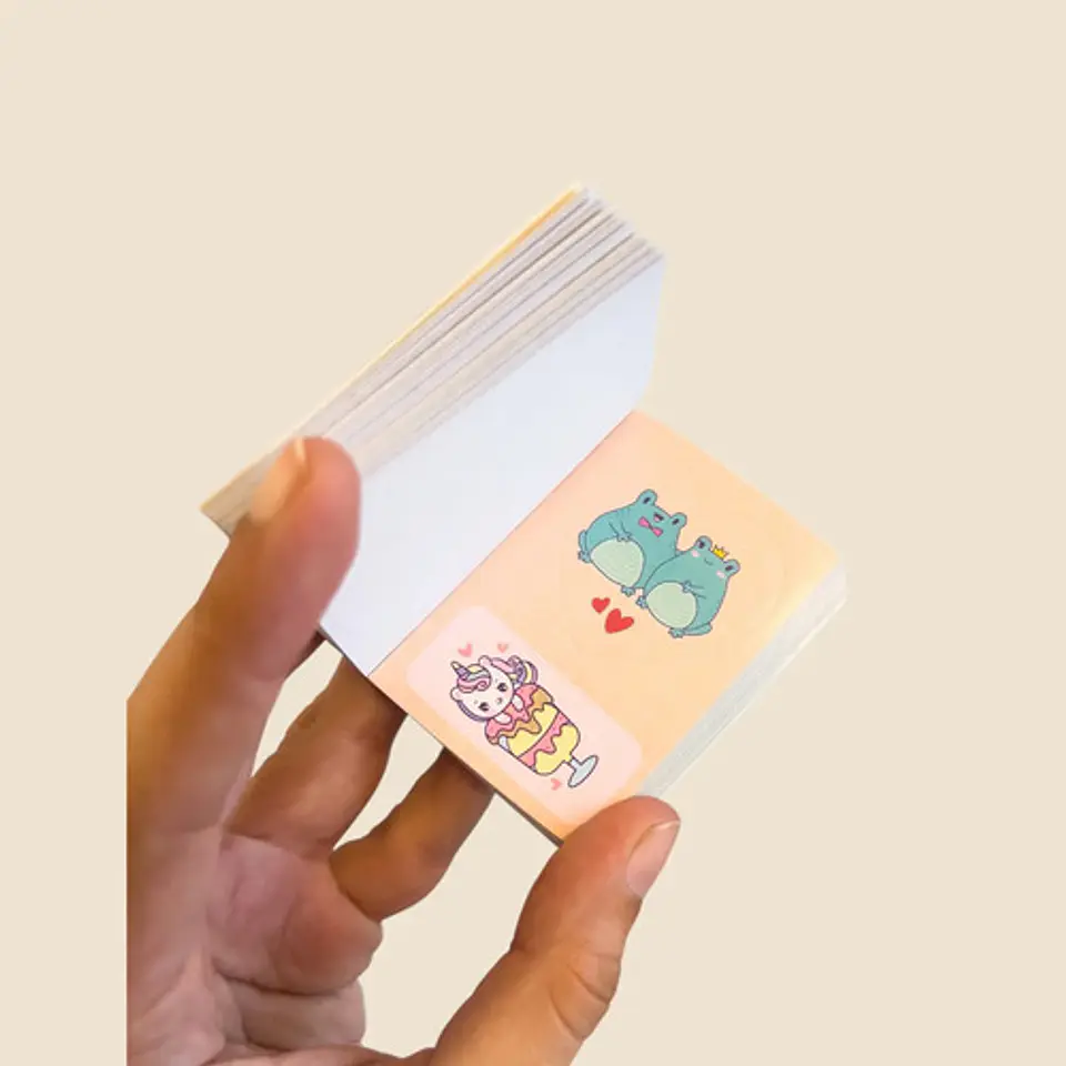 Libros De Sticker Kawaii 1 Unidad +70 Páginas De Pegatinas 17