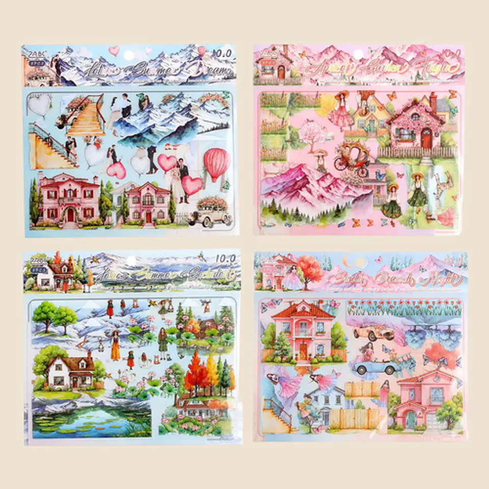Stickers Mini Escena Romántica. Pegatinas 6