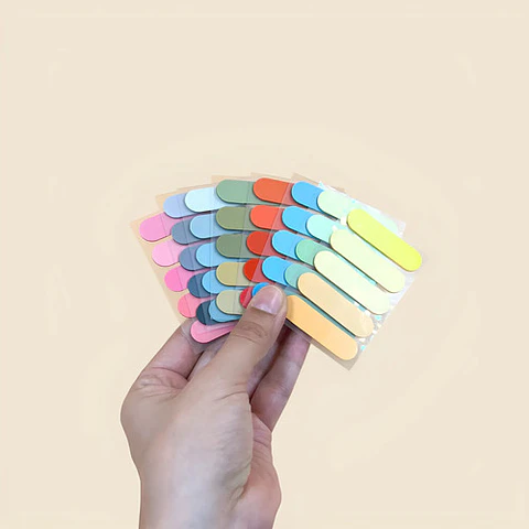 5 Sets Banderas / Banderines Para Marcar Libros, Journaling