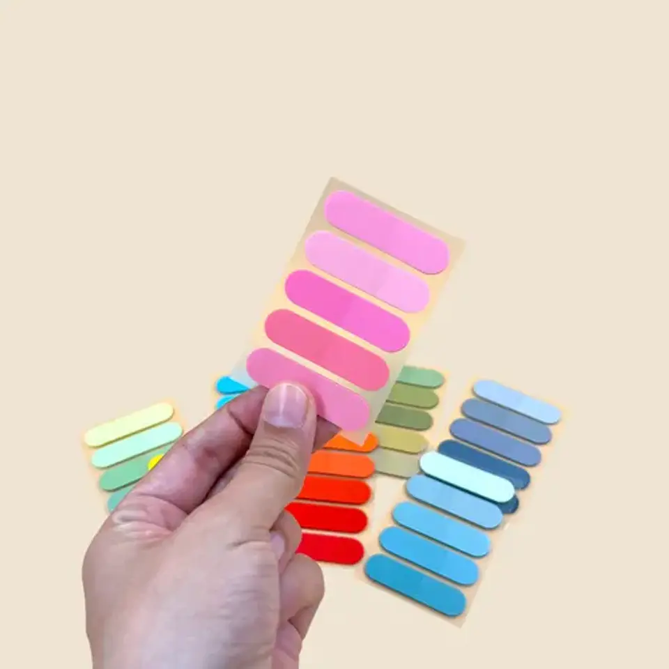 5 Sets Banderas / Banderines Para Marcar Libros, Journaling 2