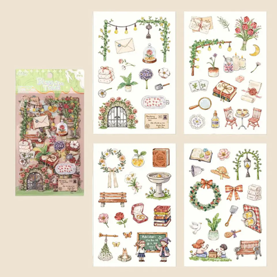 4 Láminas De Stickers Pegatinas De Comida Junk Journal 5