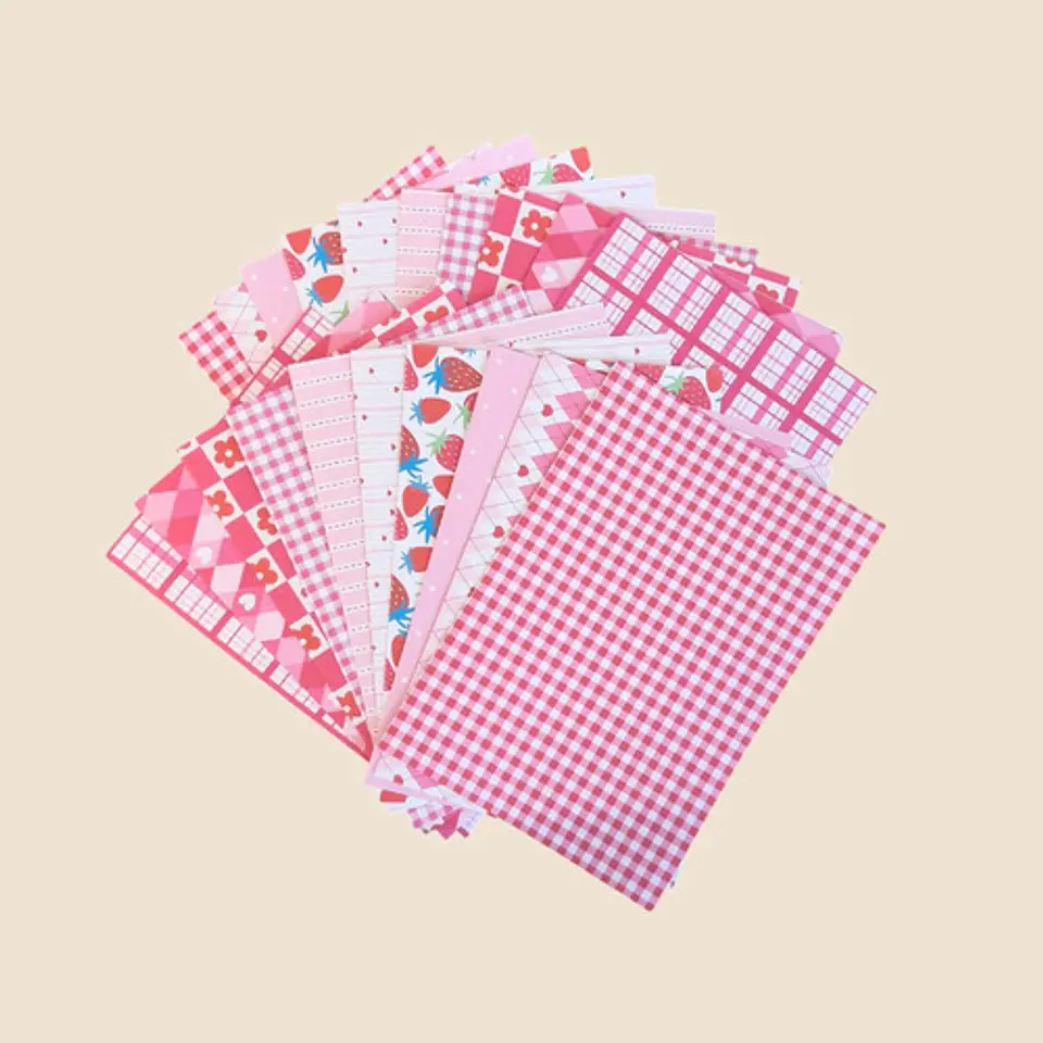 20 Papeles Scrapbook, Junkjournal, Papelería Rosa Pink Vol 2 1