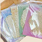 10 Papeles Decorativos Blonda,bordado Blanco Junk Journaling - Miniatura 5