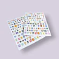 2 Láminas De Stickers, Pegatinas De Letras De Collage - Miniatura 3
