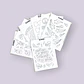 4 Láminas De Stickers, Pegatinas Para Colorear - Miniatura 1