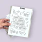 4 Láminas De Stickers, Pegatinas Para Colorear - Miniatura 2