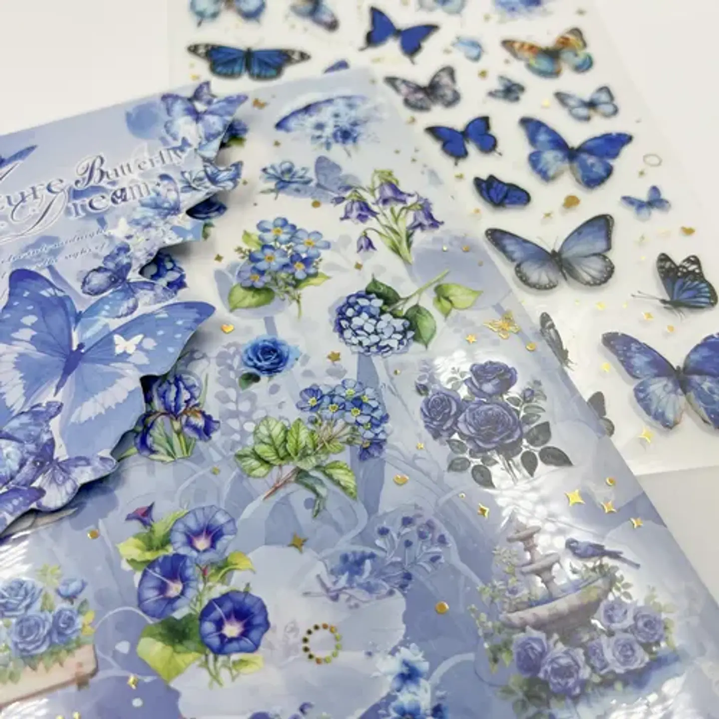 2 Láminas De Stickers / Pegatinas Mariposas Junk Journal 10