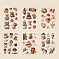 6 Láminas Stickers Pegatinas Animales Peluches Junkjournal - Miniatura 7