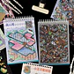 Stickers Libro Escenas Halloween Rosa Y Negro Pegatinas - Miniatura 5
