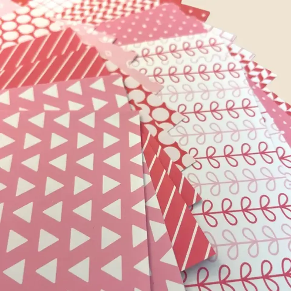 20 Papeles Scrapbook, Junkjournal, Papelería Rosa Pink Vol 1 3