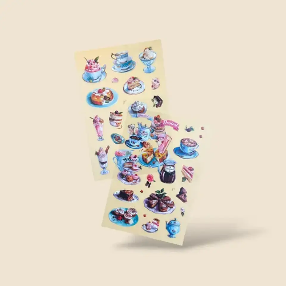 6 Láminas Stickers/pegatinas Para Junk Journal Y Journaling 4