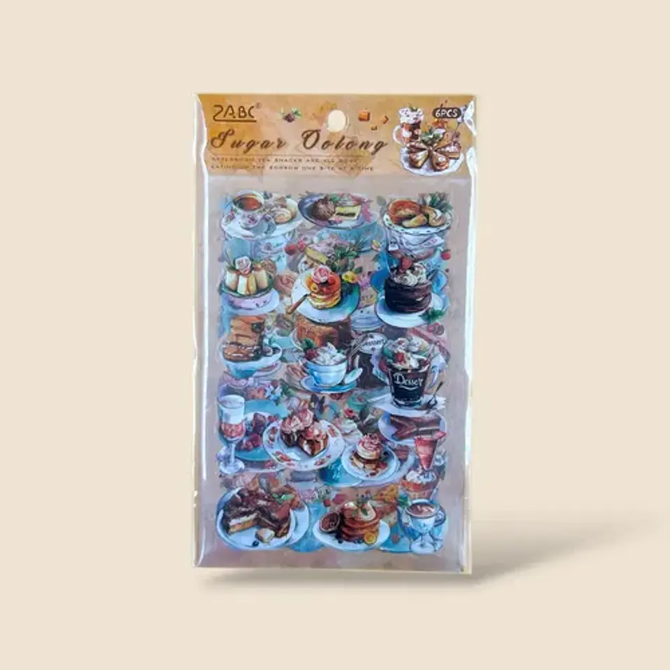 6 Láminas Stickers/pegatinas Para Junk Journal Y Journaling 6