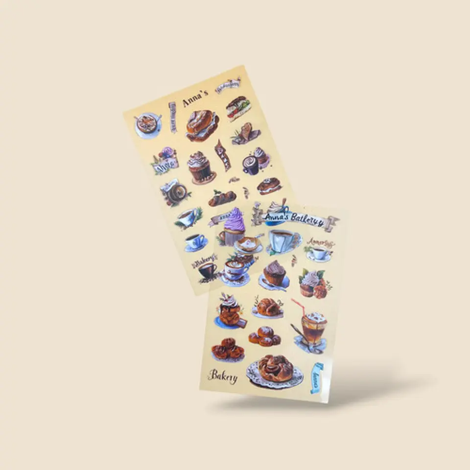 6 Láminas Stickers/pegatinas Para Junk Journal Y Journaling 9