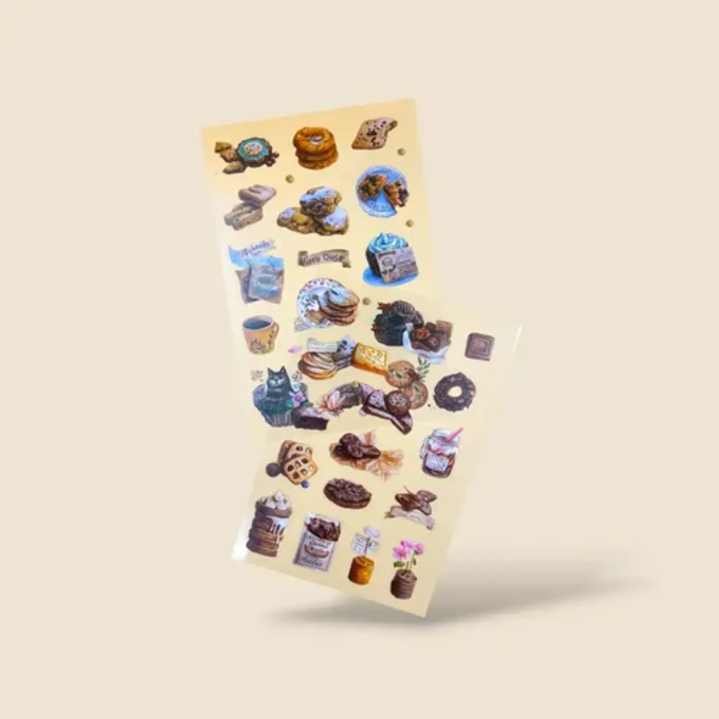 6 Láminas Stickers/pegatinas Para Junk Journal Y Journaling 14