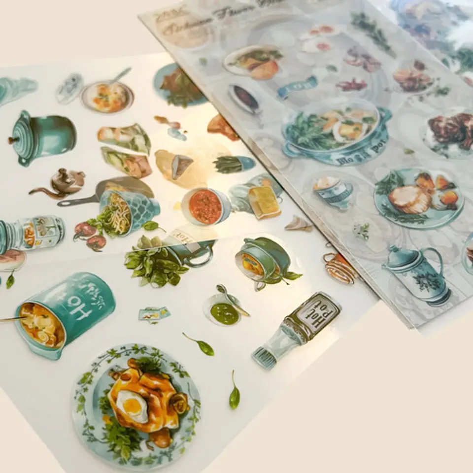 6 Láminas Stickers/pegatinas Para Junk Journal Y Journaling 17