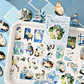 60 Stickers Gatito Kawaii / Pegatinas Gatos Junk Journal - Miniatura 6