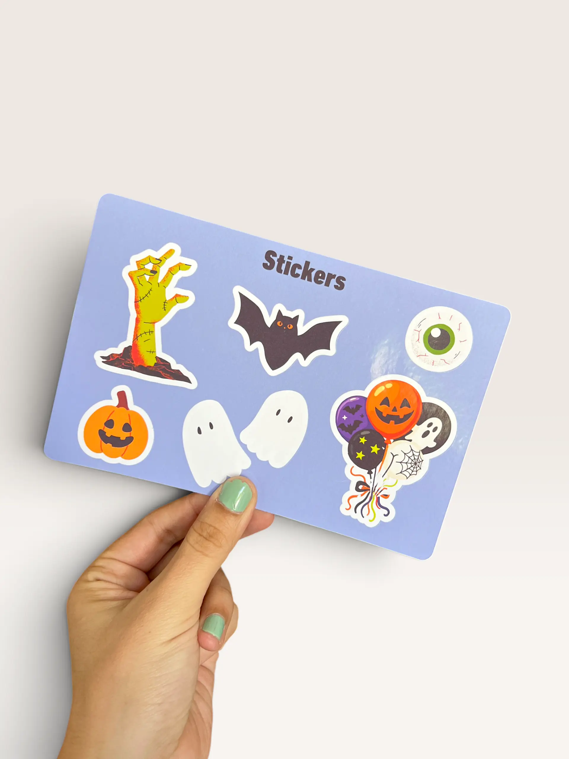 Set Stickers Y Papelería Halloween. Pegatinas Scrapbooking 3