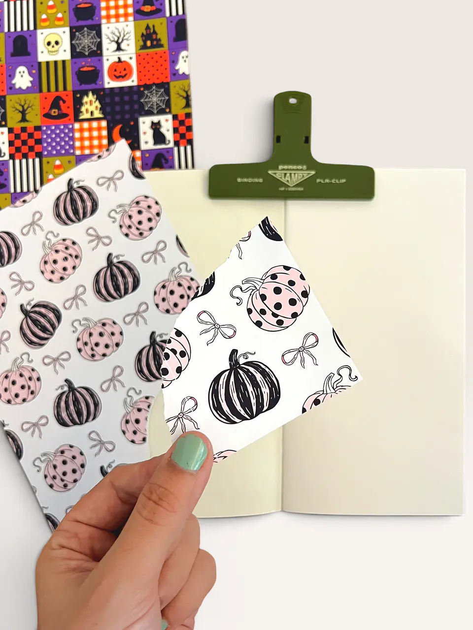 10 Papeles Autoadhesivos Halloween Para Scrapbook 4