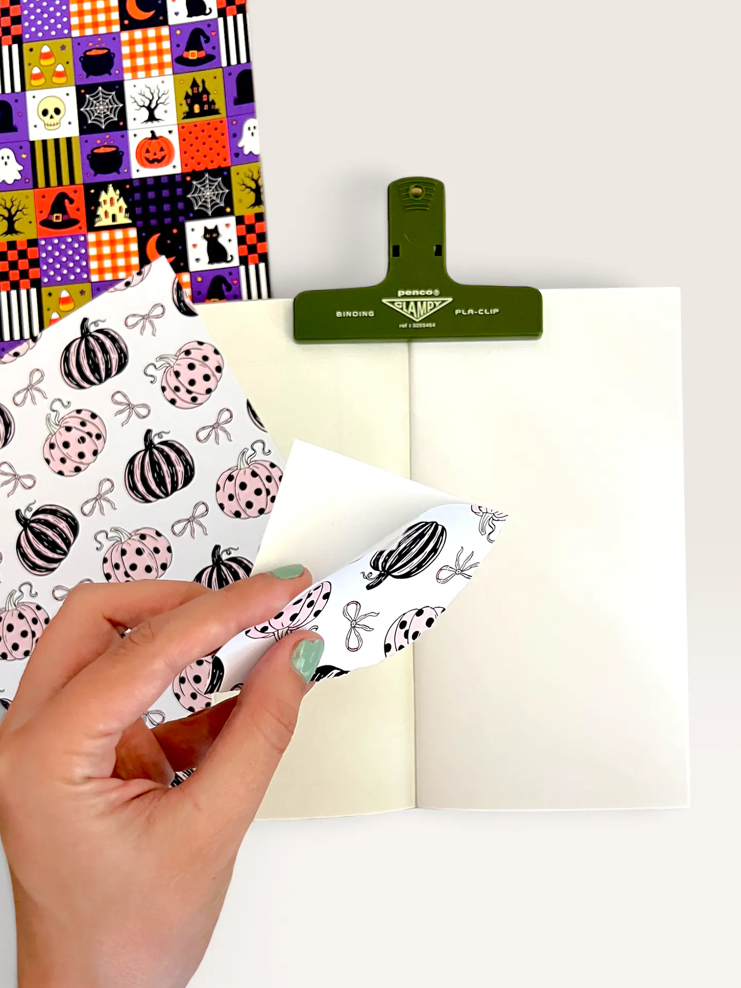 10 Papeles Autoadhesivos Halloween Para Scrapbook 5