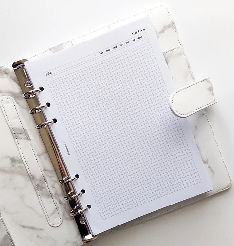 Marble Binder | A5 | Blanco