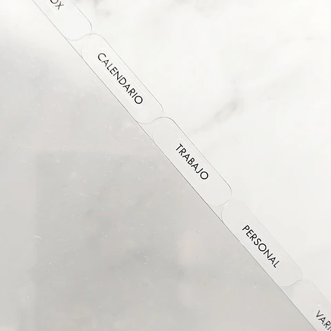 Stickers | Etiquetas Separadores SANS SERIF