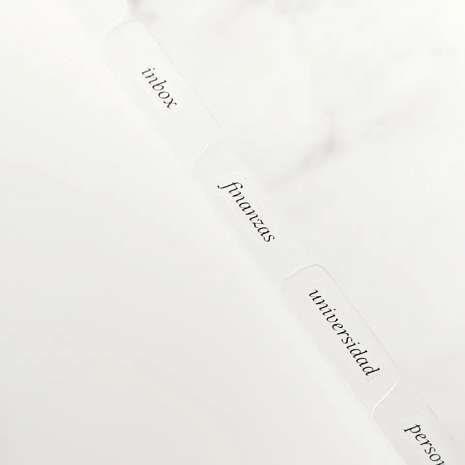 Stickers | Etiquetas Separadores SERIF 2