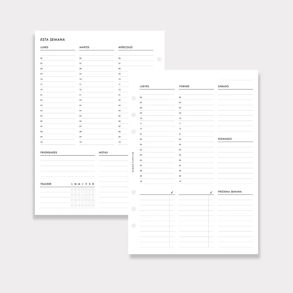 Planner 'Blooming Days' | Anual | SKY BLUE 3