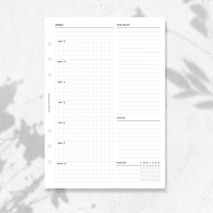 2026 | A5 | Vista Semanal en 1P | VERTICAL