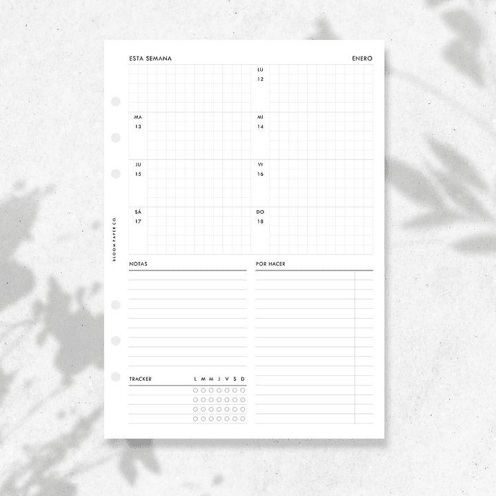 2026 | A5 | Vista Semanal en 1P | HORIZONTAL 1