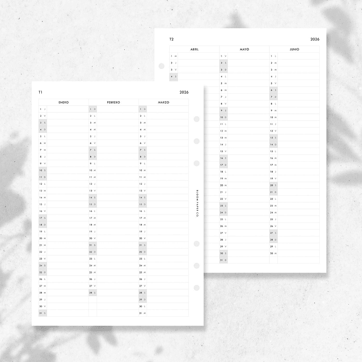 2026 | A5 | Set Calendarios 3