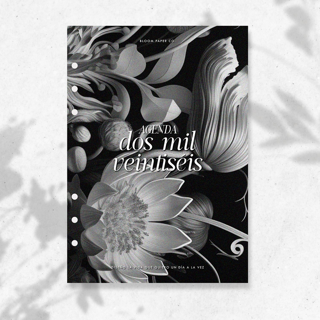 Agenda 2026 | Floral B&W 2