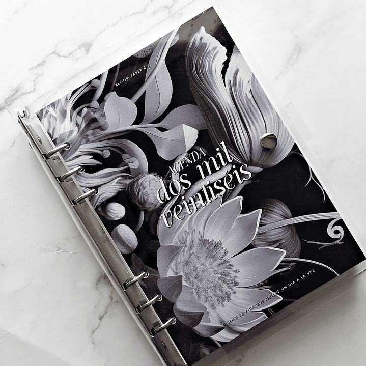 Agenda 2026 | Floral B&W 1