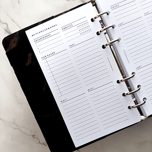 Insert | Personal | Vista Semanal N°1 (Con Complementos)