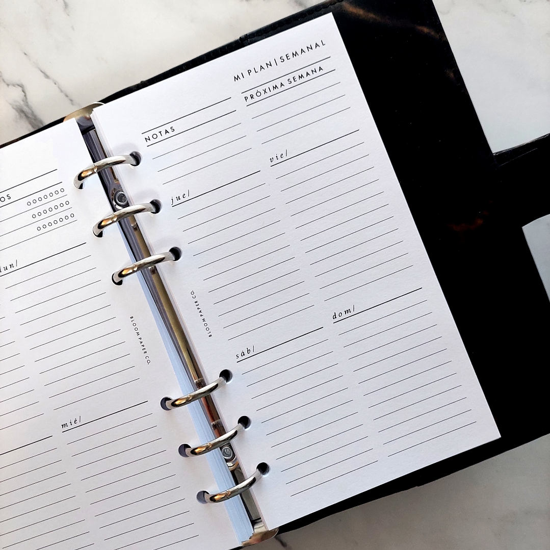 Insert | Personal | Vista Semanal N°1 (Con Complementos) 2