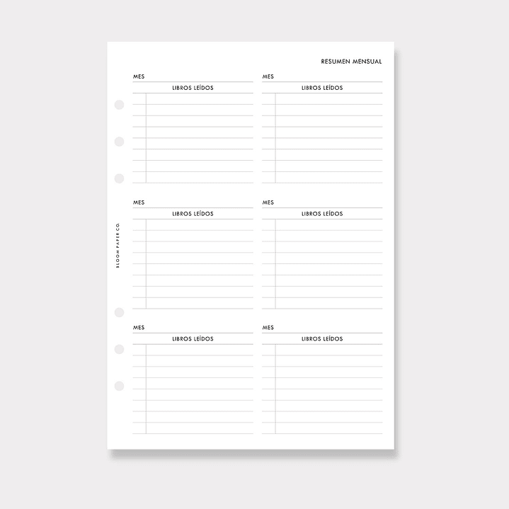 Insert | A5 | Registro de Lecturas 4