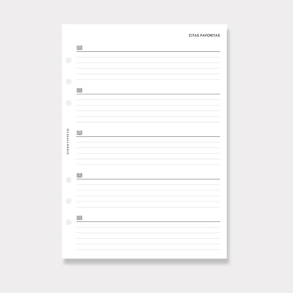 Insert | A5 | Registro de Lecturas 3