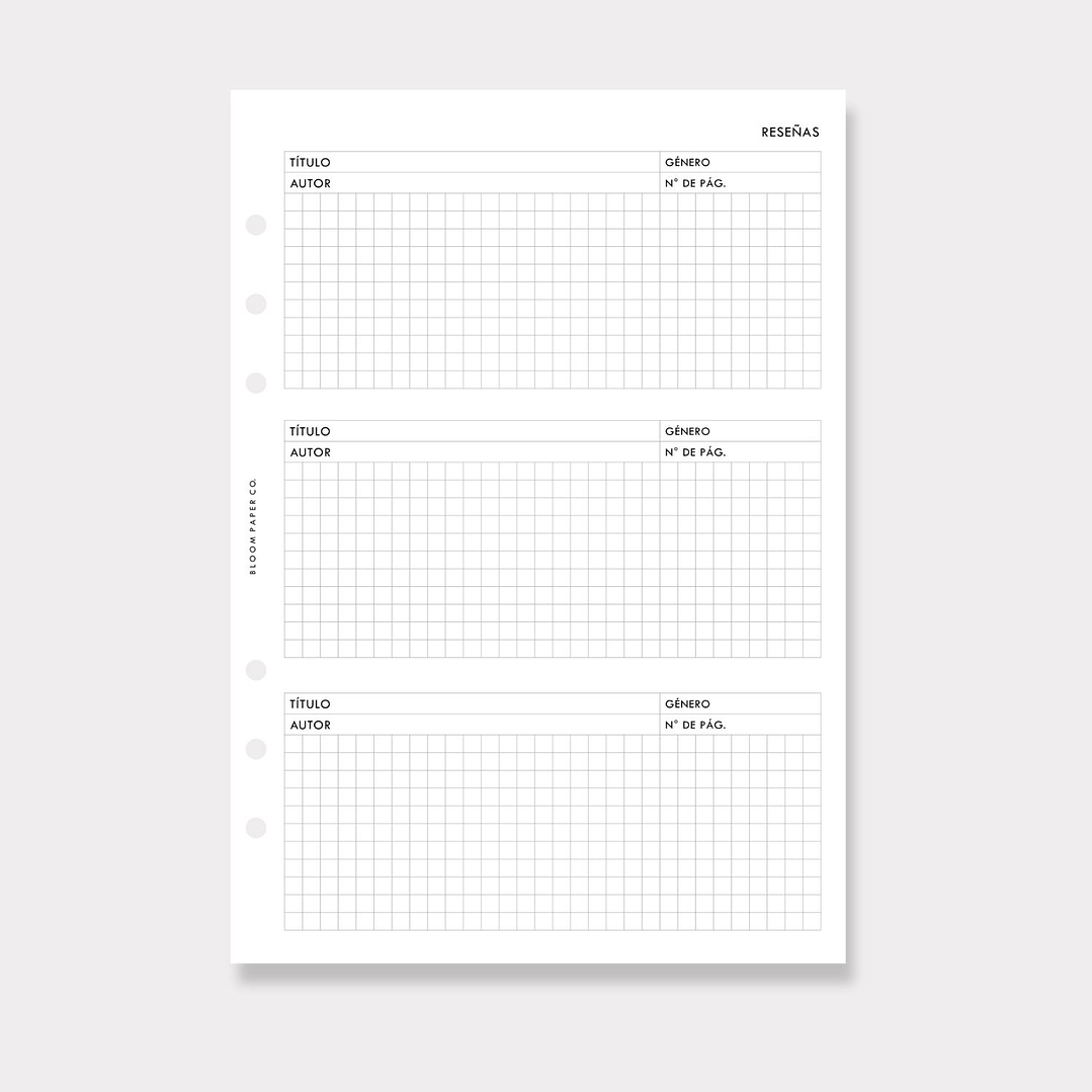 Insert | A5 | Registro de Lecturas 2