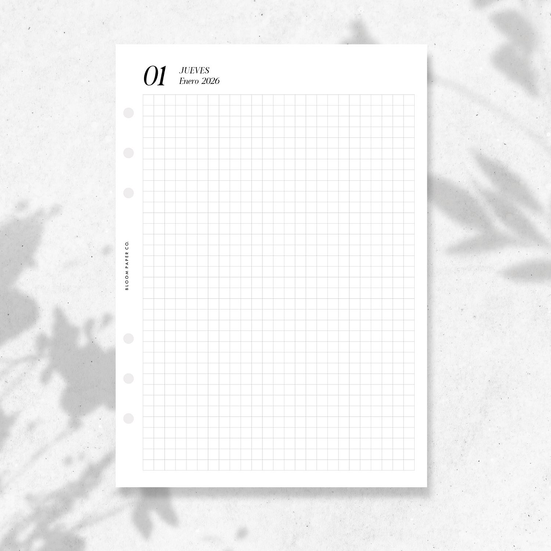 2026 | A5 | Vista Diaria | 1D1P (GRID) 1