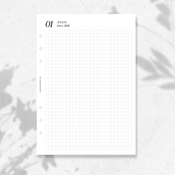 2026 | A5 | Vista Diaria | 1D1P (GRID) 1