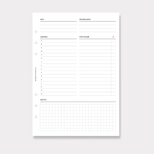 Insert | A5 | Vista Diaria en 1P (Clásica)