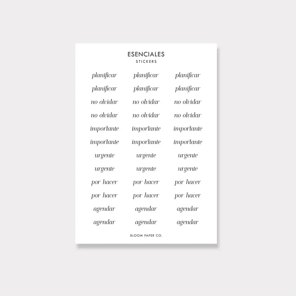 Stickers | Esenciales 1